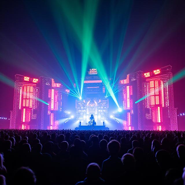 Electronic music festival with stunning stage production in Austin